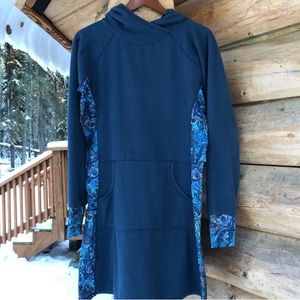 Youer Grid Fleece Dress